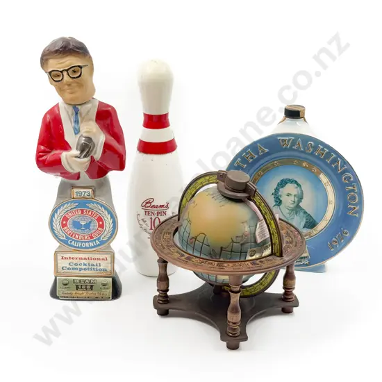 Four Assorted Novelty Decanters