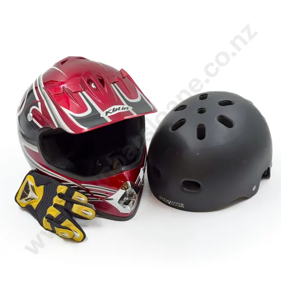 Sarah Walker Signed BMX Helmet together with Modern BMX Helmet