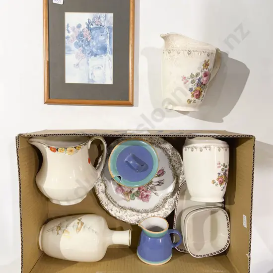 Hutschenreuther Vase together with Assorted China