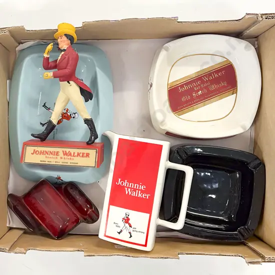 Box of Assorted Alcohol Advertising