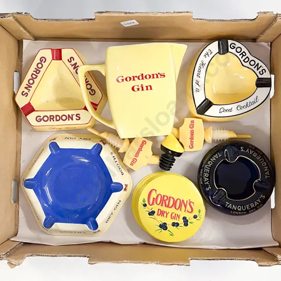 Box of Assorted Alcohol Advertising