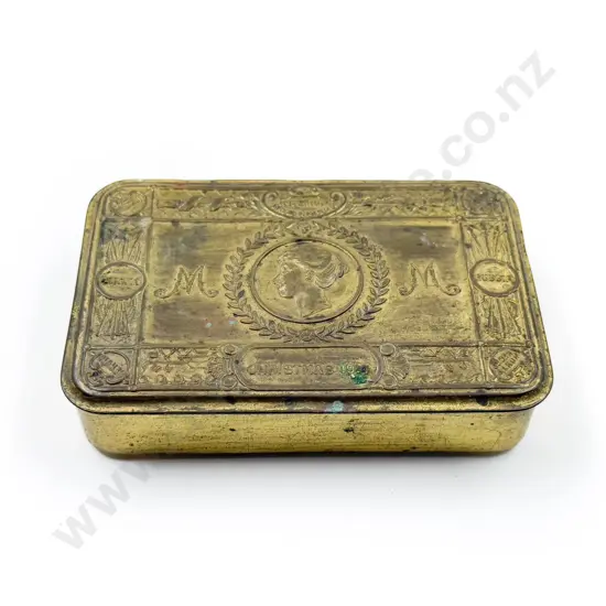WWI Brass Christmas Tin