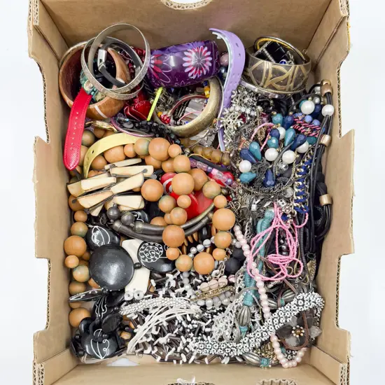 Box of Assorted Costume Jewellery