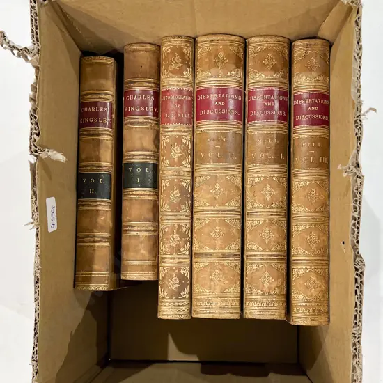 Quantity of Assorted Vintage Leatherbound Volumes