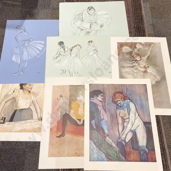 Seven Assorted Old Master Reproduction Prints of Sizes