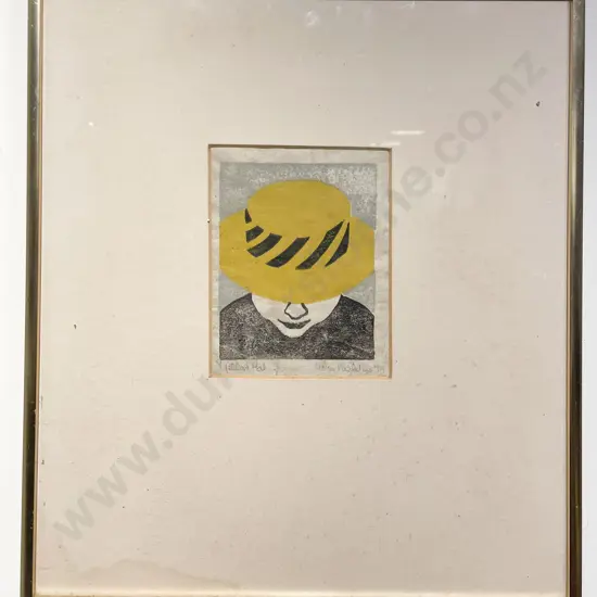 Nora Hazeldine - Yellow Hat - Ltd Ed Print on Ricepaper