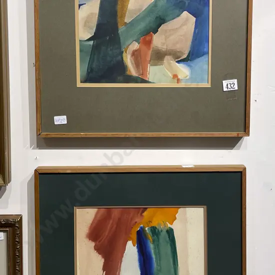 Eleanor Joel - Pair of Abstract Watercolours