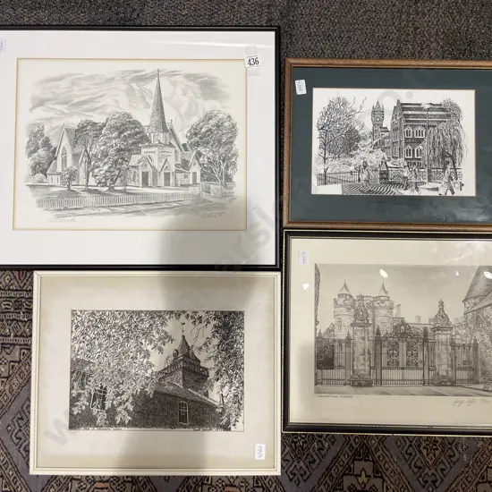 Four Assorted Architectural Studies