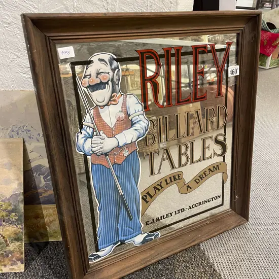 Reproduction Pub Advertising Mirror