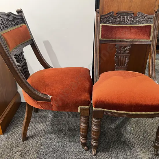 Pair of Vict. Parlour Chairs