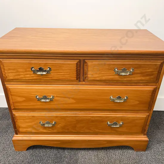 Modern Rimu Four Drawer Chest