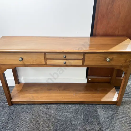 Modern Rimu Four Drawer Hall Table