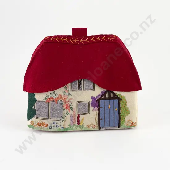 1930's Felt Thatched Cottage Tea Cosy