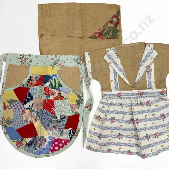 C1950's Frock Peg Bag Laundry Apron & Duster Bag