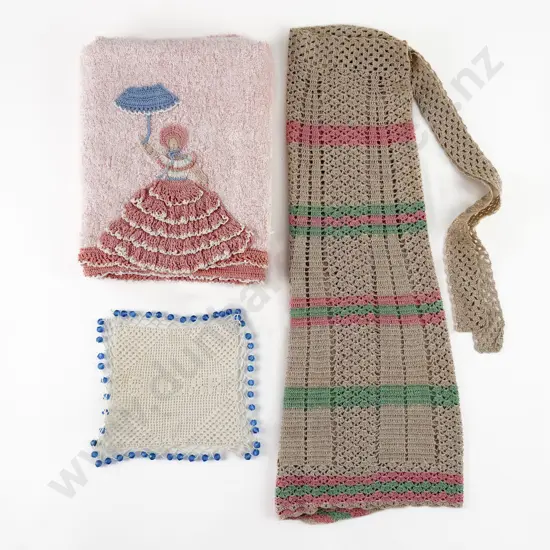 Three Vintage Crocheted Items