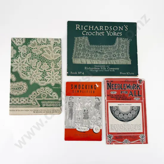 Four Lace & Smocking Pattern Books