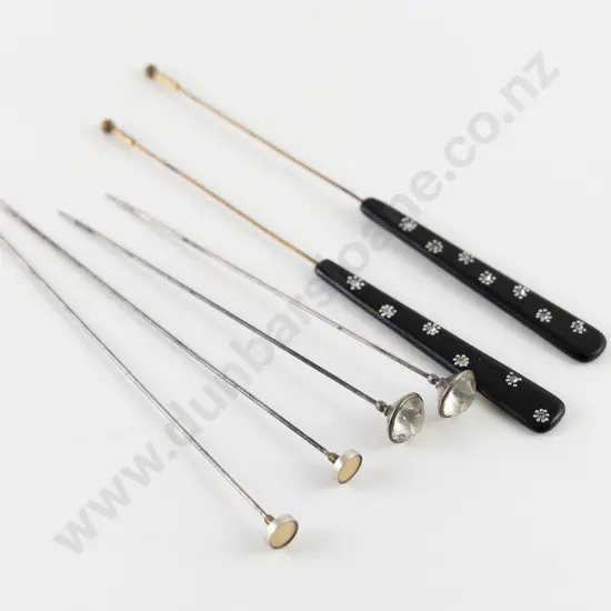 Edwardian Three Pairs Hat Pins