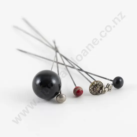 Six Various Hat Pins