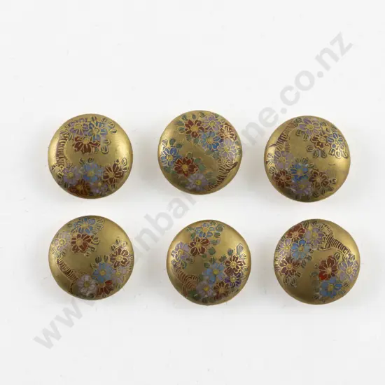 Set Six Satsuma Buttons