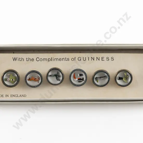 Boxed Set 1959 Guinness Waistcoat Buttons