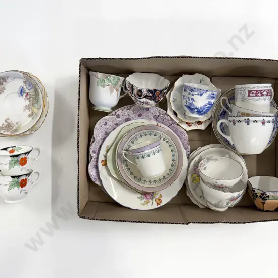 Shelley Fancy Cup and Saucers