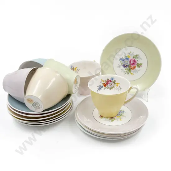 Shelley Six Cup Saucer Plates Set