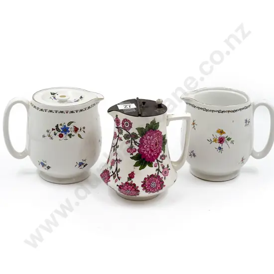Shelley Three Jugs (one without lid)