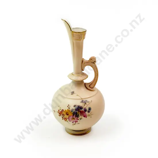 Antique Royal Worcester Hand Painted Ewer