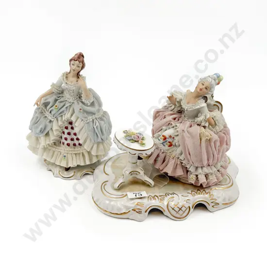 Two Dresden Lace Figures (Faults)