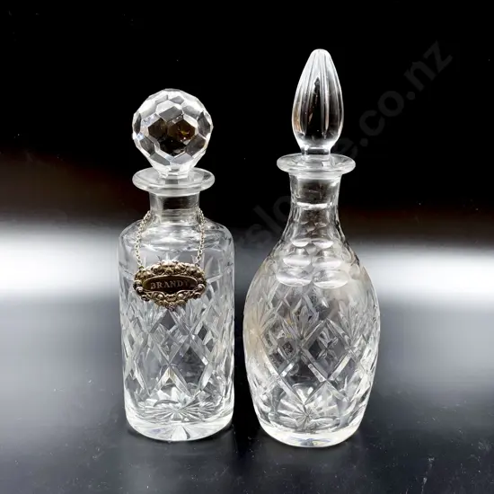 Two Crystal Decanters
