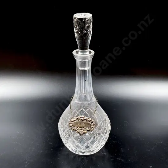 Crystal Decanter with Two Fruit Bowls and Six Glasses