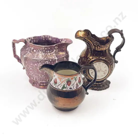Copper Lustre Jugs
