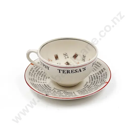 Meakin Fourtune Telling Cup and Saucer