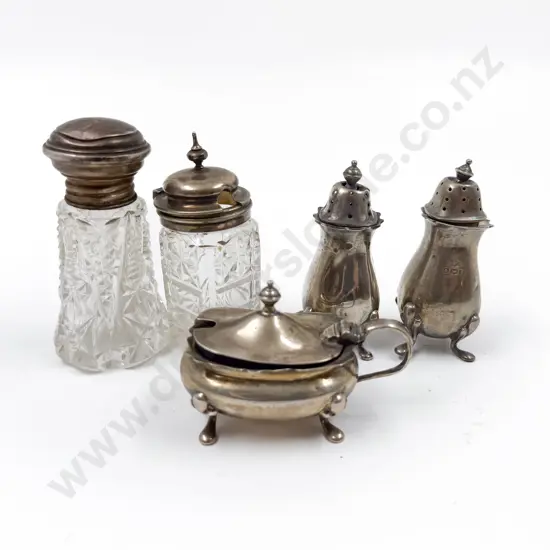 Four S/S Condiments and Salts Bottle