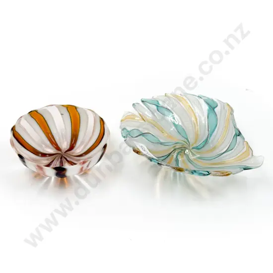 Two Italian Glass Dishes