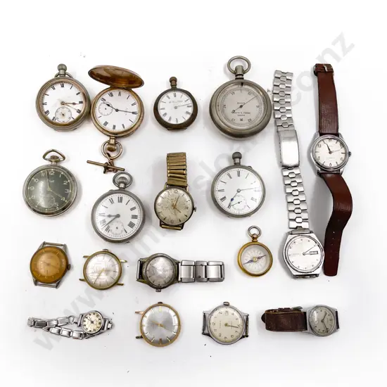 Various Pocket Watches Suitable for Parts and/or Repair