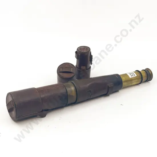 Military Broadherst Clarkson 1916 Three Drawer Telescope with Other Lens