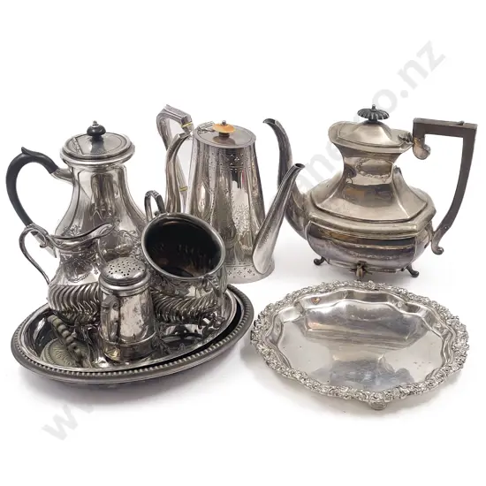 S/P Tea and Coffee Ware With Entree Dish and Tray