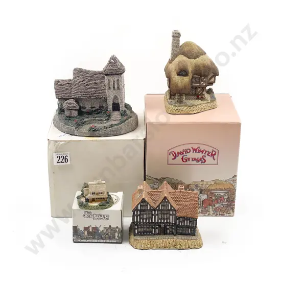 Four Cottage Ornaments