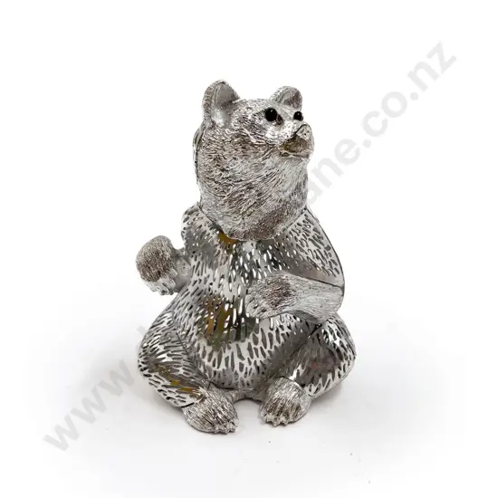 French Christofle S/P Bear Ornament