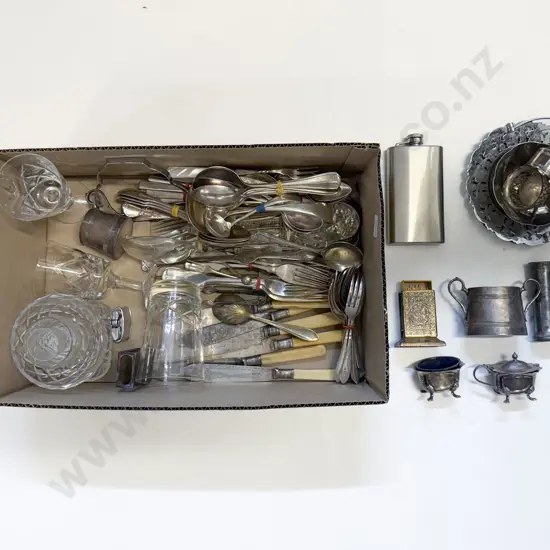 Assorted S/P Cutlery with Glassware and Oddments