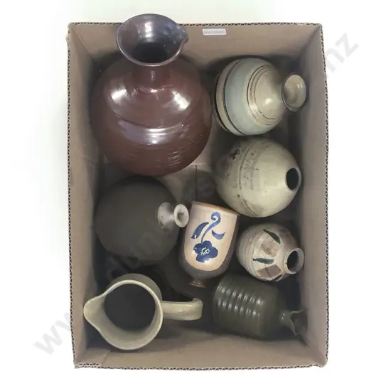 Box of Assorted NZ Pottery
