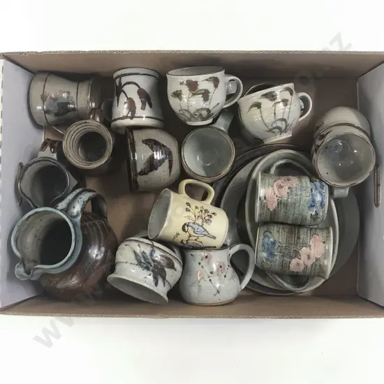 Box of Assorted NZ Pottery
