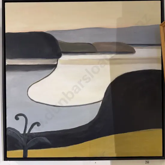 Elaine Anderson - "Looking to Western Bay Taupo" - Oil on Canvas