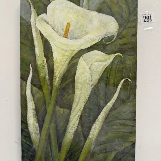 Judy Wright - "Lily Season" - Mixed Media