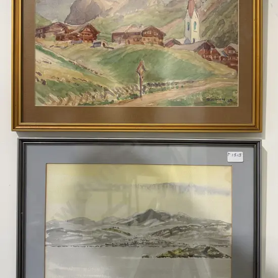 G. Cohn Watercolour together with Other Watercolour