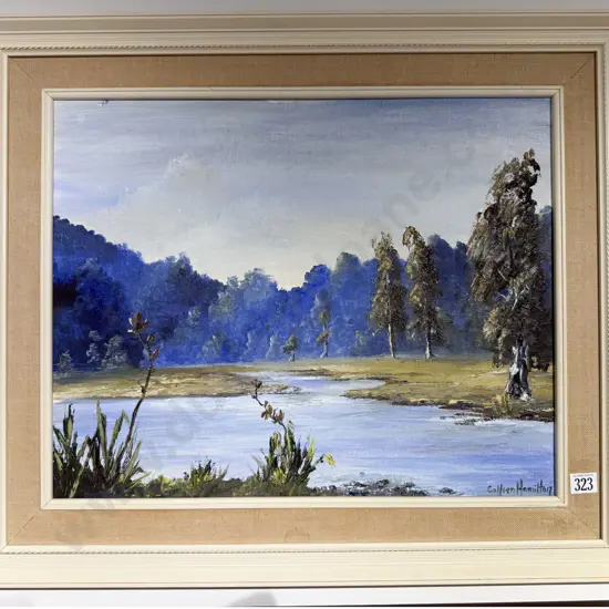 Colin Hamilton - "Awakino Valley" - Oil on Board