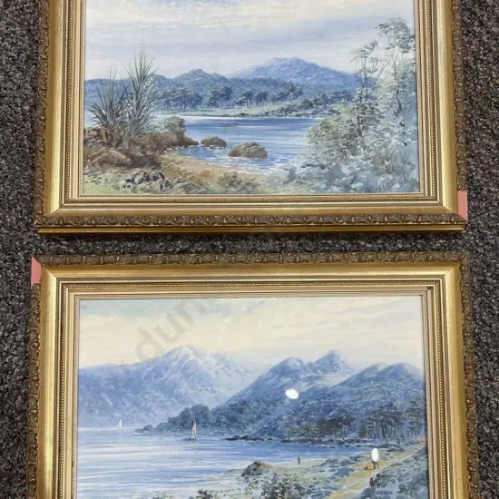Pair of T. Peerless Coastal Watercolours