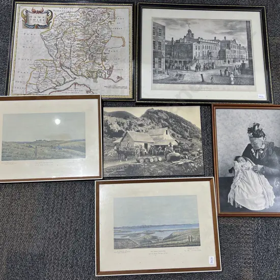 Eight Assorted Vintage Prints etc