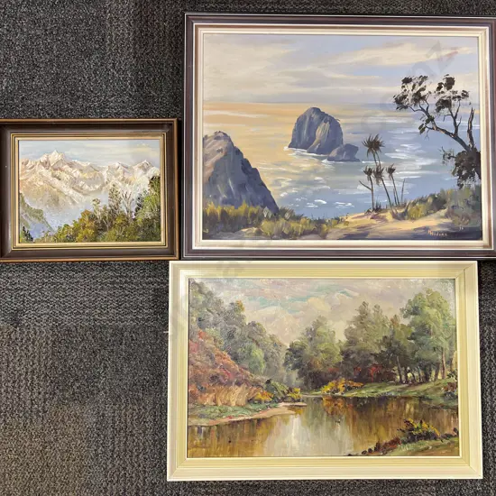Three Assorted Oil Works